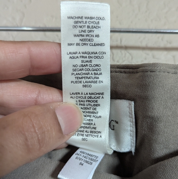 Chico's So Slimming Size 0.5( 6 ) Pull on Pants Stretch Slim St Leg Green - Picture 8 of 12